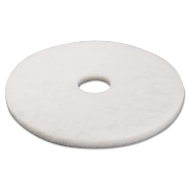 Boardwalk Standard 17-Inch Diameter Polishing Floor Pads, White, 4017WHI (5/case)