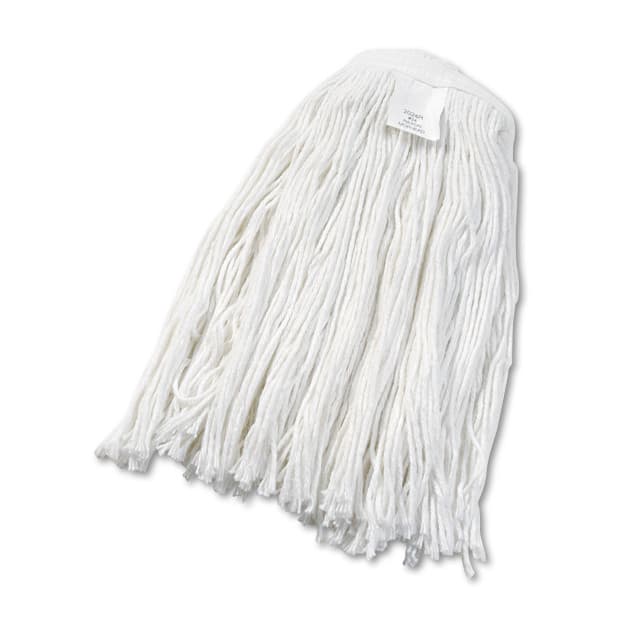 Boardwalk Cut-End Wet Mop Head, Rayon, No. 24, White (12/case)