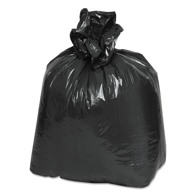 16 Gallon Recycled Can Liners, 24" x 33", .85 Mil, Low-Density, Heavy-Duty, Black, (500/Case) | Earthsense Commercial