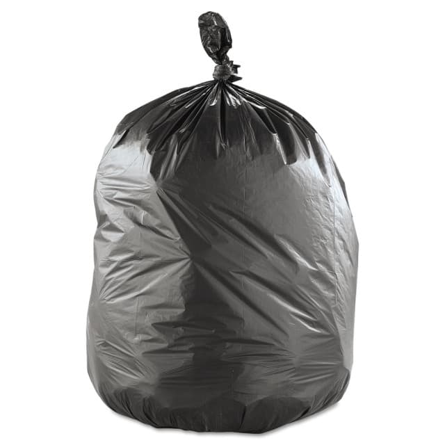 60 Gallon Can Liners, 38" x 58", 19 Mic, High-Density, Extra Heavy-Duty, Black, (150/Case) | Inteplast Group