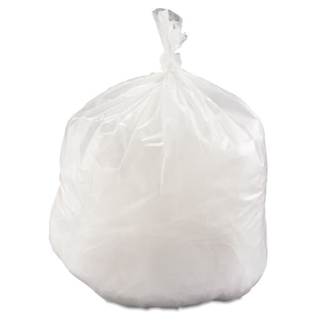 60 Gallon Can Liners, 43" x 46", 14 Mic, High-Density, Heavy-Duty, Clear, (200/Case) | Inteplast Group