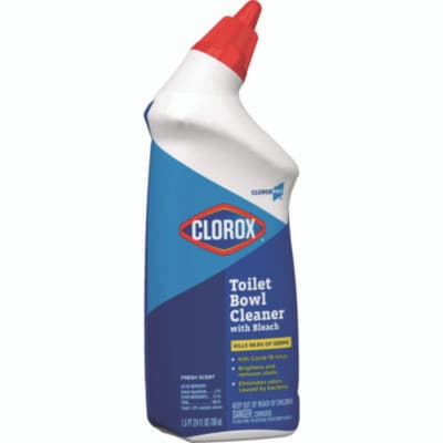 Clorox Toilet Bowl Cleaner with Bleach, Fresh Scent, 24 oz Bottle (12/case)