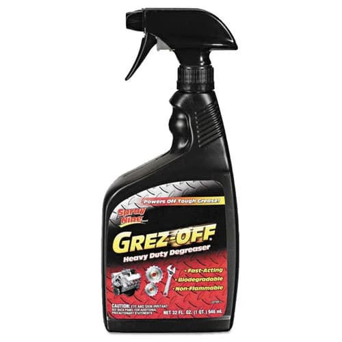 Grez-off Heavy-Duty Degreaser, 32 oz Spray Bottle, Case of 12 | Spray Nine