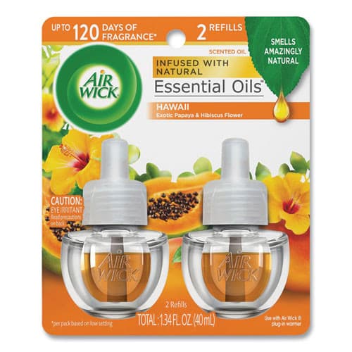 Scented Oil Twin Refill, Hawaii, 0.67 oz (6/Carton) | Air Wick