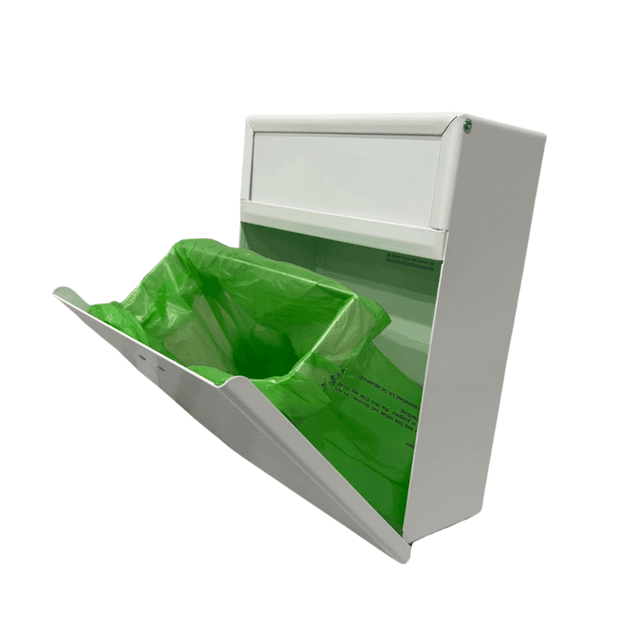 Sanitary Napkin 1 Gallon Stainless Steel Rectangular Push-In Lid Trash Can | Golden Group