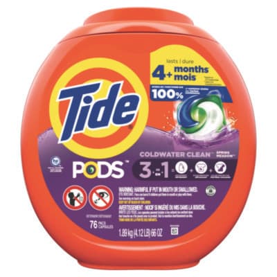 Tide Detergent Pods, Spring Meadow (76 pods/pack)