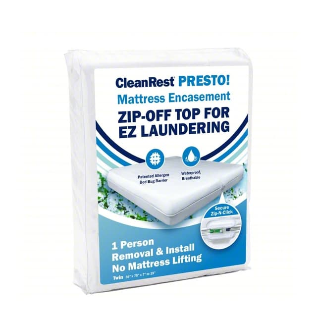 CleanRest PRO Waterproof Mattress Encasement Zip-Off Top