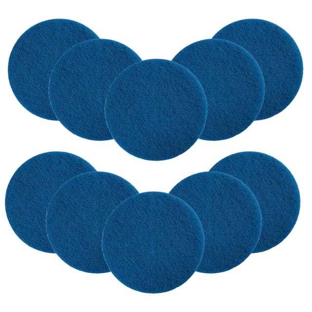 MotorScrubber General Floor Cleaning Pads, Blue (10/Case)