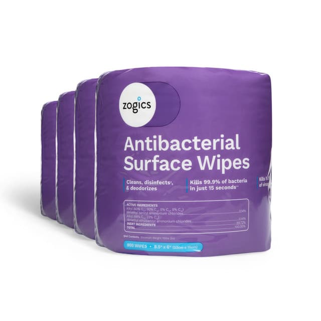 Zogics Antibacterial Disinfecting Wipes, Z800-4 (4 rolls/case)