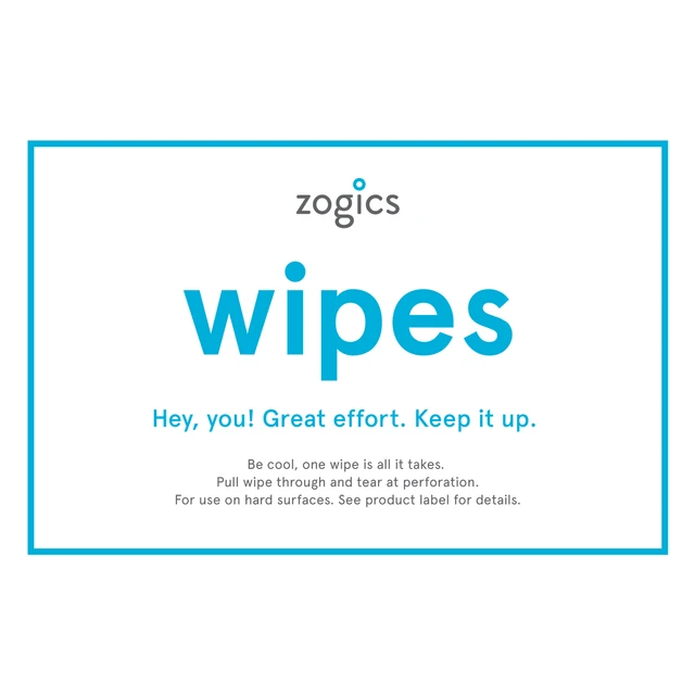 Zogics Wipes Sign, VW-5