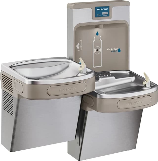 ELKAY Enhanced EZH20 Bottle Filling Station, Bi-Level, Quick Filter Change, Stainless Steel, LZSTL8WSSP