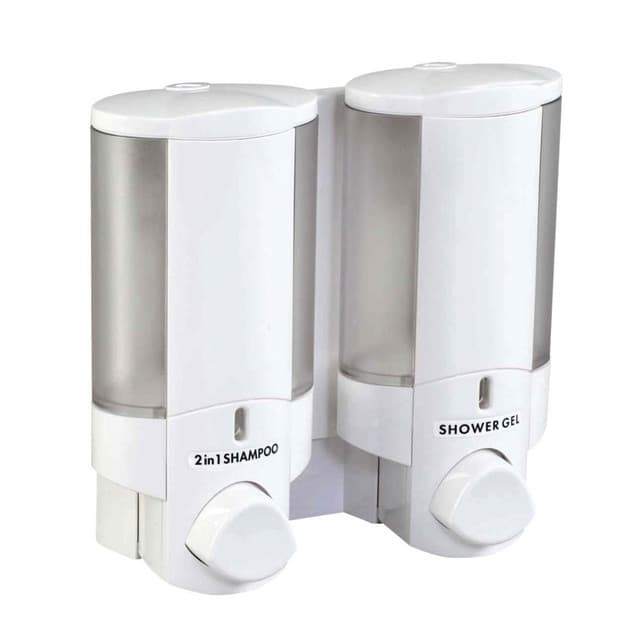 AVIVA White/Translucent 2 Chamber Refillable Dispenser