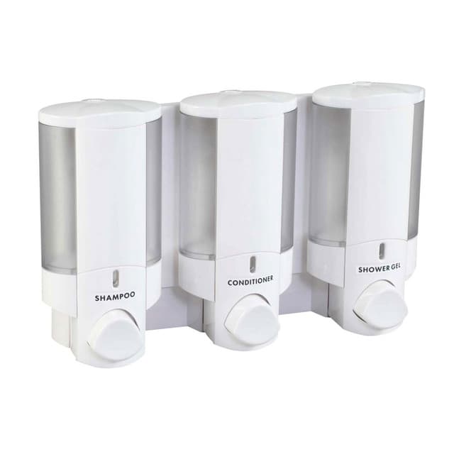 AVIVA White/Translucent 3 Chamber Refillable Dispenser
