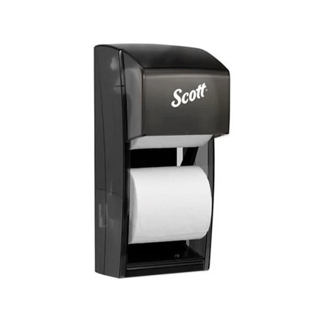 Scott Double Roll Tissue Dispenser, Smoke, 09021