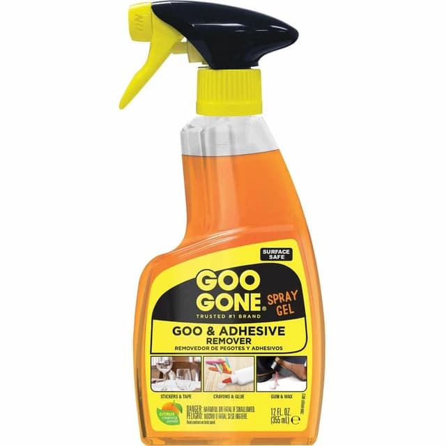 Goo Gone Spray Gel Cleaner, Citrus Scent, 12 oz Spray Bottle, 2096 (6/case)