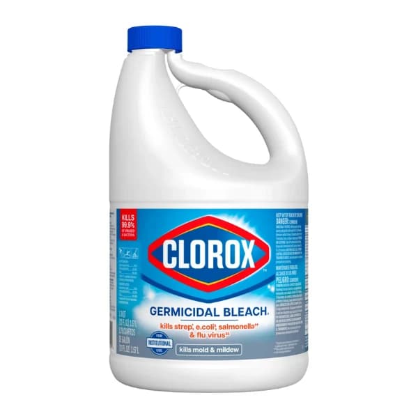 Clorox Germicidal Bleach, Regular, 121 oz Bottle