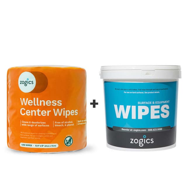 Zogics Cleaning Wipes Portable Bucket & Refill, Z1000-B, 1,150 wipes