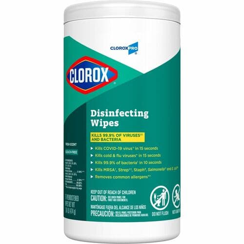 Clorox Disinfecting Wipes (75 wipes/canister) (6 canisters/case)