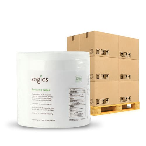 Sanitizing Wipes Pallet (1 Pallet, 36 Cases, 144 Rolls)