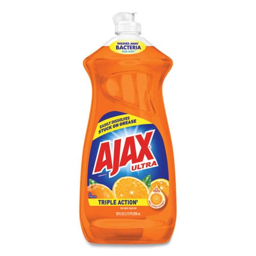 Liquid Dish Detergent, Orange Scent, 28 oz Bottle, Case of 9 | Ajax