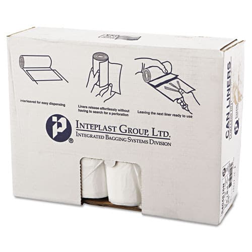 45 Gallon Can Liners, 40" x 48", 16 Mic, High-Density, Heavy-Duty, Clear, (250/Case) | Inteplast Group