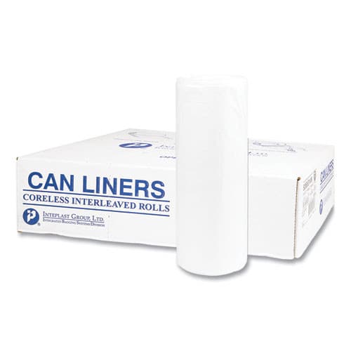 60 Gallon Can Liners, 38" x 58", 19 Mic, High-Density, Extra Heavy-Duty, Clear, (150/Case) | Inteplast Group