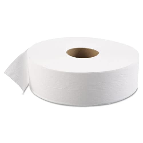 Embossed Bath Tissue, Jumbo, Septic Safe, 2-Ply, White, 1,000 ft/roll, 12 Rolls/Carton