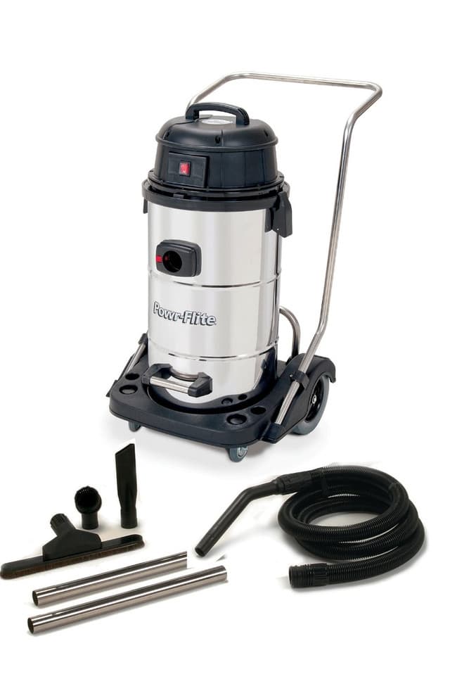 Powr-Flite Wet Dry Vacuum 15 Gallon With Stainless Steel Tank and Tool Kit