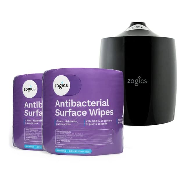 Gym Disinfecting Wipes and Dispenser Bundle (2 Rolls) | Zogics