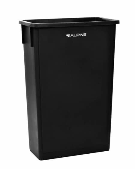 Slim 23 Gallon Plastic Rectangular Trash Can | Alpine Industries