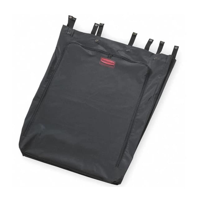 Rubbermaid Commercial Premium Step-On Linen Hamper Bag, 30 Gallon, Nylon, Black