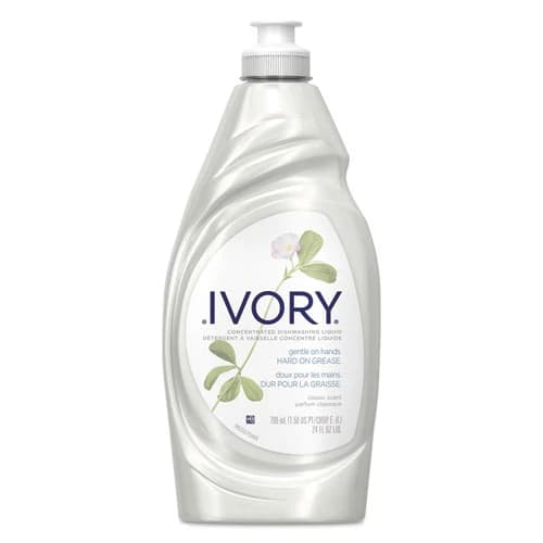 Ivory Liquid Dish Detergent, Classic Scent, 24 oz Bottle, Case of 10