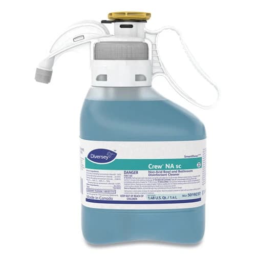 Crew Non-Acid Bowl and Bathroom Disinfectant Cleaner , 47.3 oz Bottle, 2/Pack | Diversey