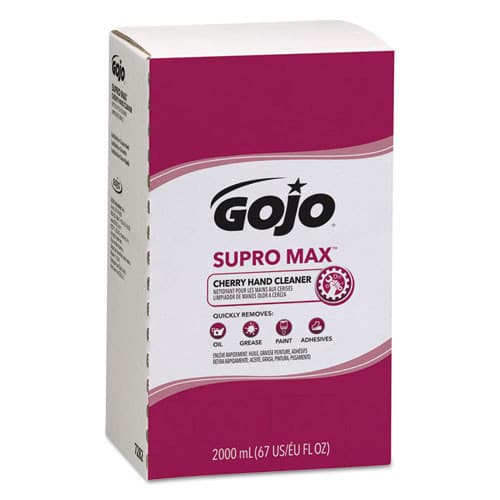 Supro Max Cherry Lotion Hand Cleaner, 2,000 mL Refill, 4/Carton | Gojo
