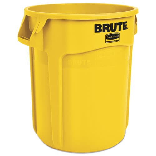 Brute Series 20 Gallon Gray Plastic Round Trash Can | Rubbermaid