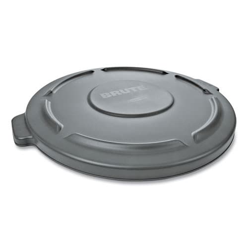 Brute Series 32 Gallon Gray Plastic Round Flat Top Trash Can Lid | Rubbermaid