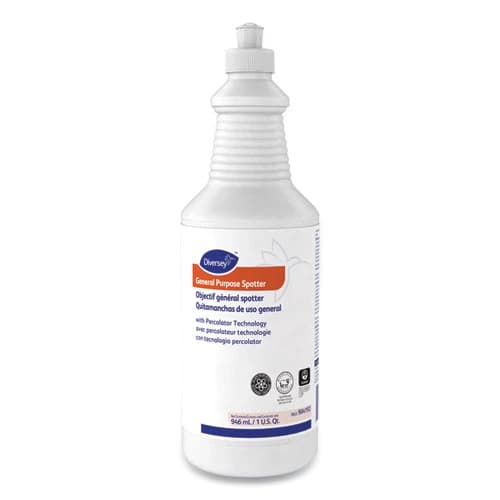 General Purpose Spotter, 1 qt Squeeze Bottle, Floral Scent, 6/Carton | Diversey