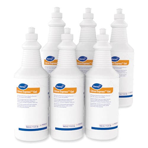 Citrus Express Gel Spotter, 32 oz Squeeze Bottle, 6/Carton | Diversey