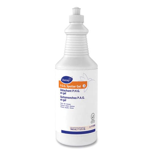Paint, Oil and Grease Spotter Gel, Fruity Scent, 32 oz Squeeze Bottle, Case/6 | Diversey