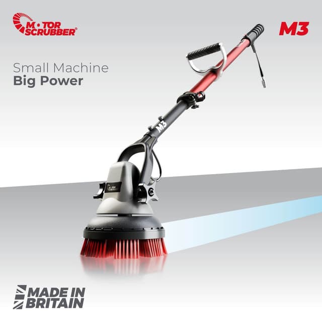 M3 Floor Scrubber Starter Kit, Medium Handle | MotorScrubber