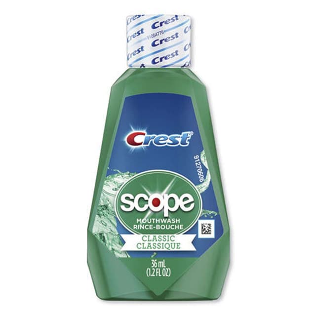 Mouthwash, Classic Mint, 36 mL Bottle, 180/Carton | Scope