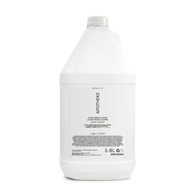 Apotheke Body Lotion, White Vetiver (1 Gallon)