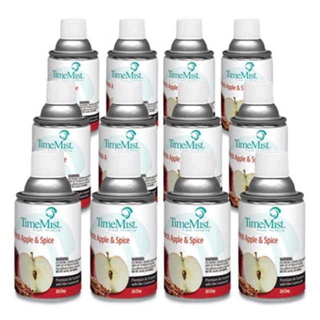 Premium Metered Air Freshener Refill, Dutch Apple and Spice, 6.6 oz (12 refills/case) | TimeMist