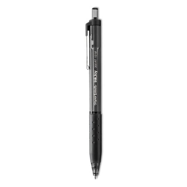Paper Mate InkJoy 300 RT Ballpoint Pen, Refillable, Black (12/pack)