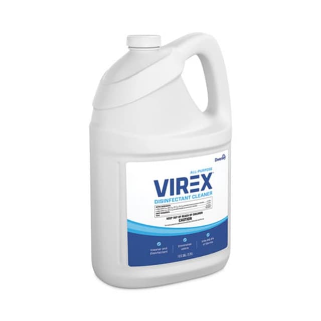Virex All-Purpose Disinfectant Cleaner, Lemon Scent, 1 gal Container, 2/Carton