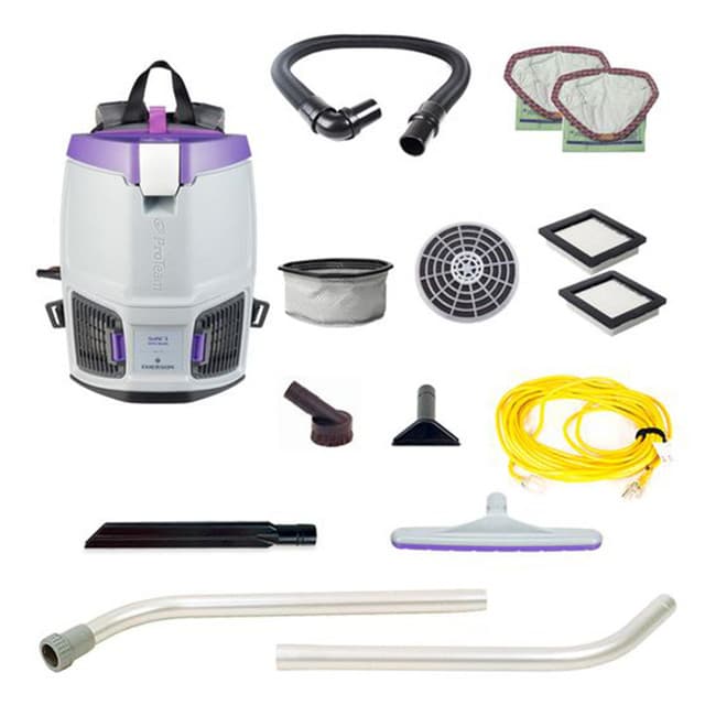 GoFit 3 Backpack Vacuum + Xover 2-Pc Wand Kit | ProTeam