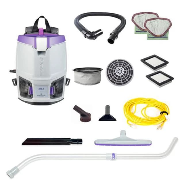 GoFit 3 Backpack Vacuum + Xover Telescoping Wand Kit | ProTeam