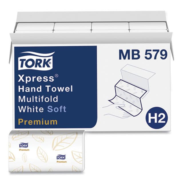Tork Premium Soft Xpress 3-Panel Multifold Paper Towels, 2-Ply (135/Packs, 16 Packs/Case)