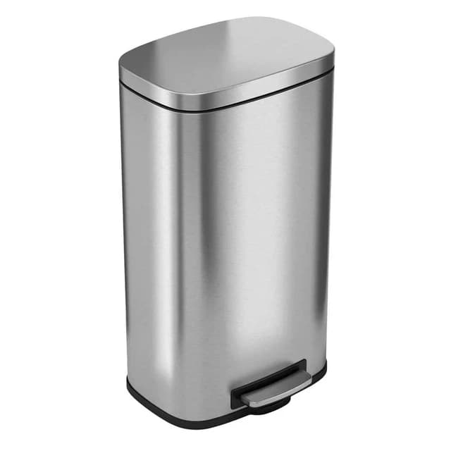 Step 8 Gallon Stainless Steel Rectangular Trash Can | HLS