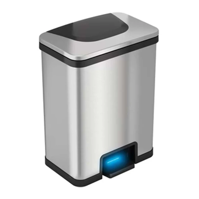 Sensor Series 13 Gallon Stainless Steel Semi-Round Trash Can | HLS
